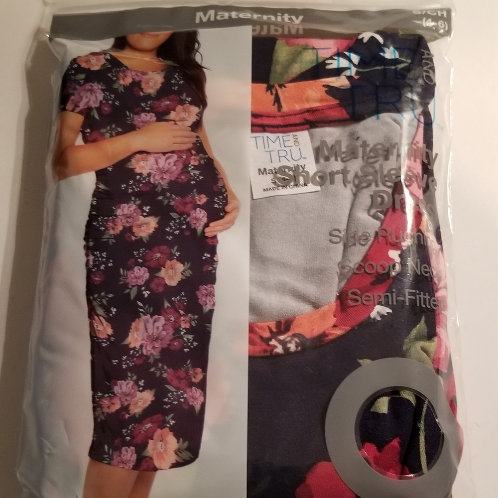 Maternity Dress New Size Small 4/6 Floral Time and True